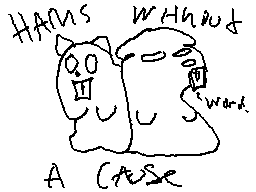 Hams Without a Cause My first drawing with Flipnote, a rendering of two cartoony hamsters.